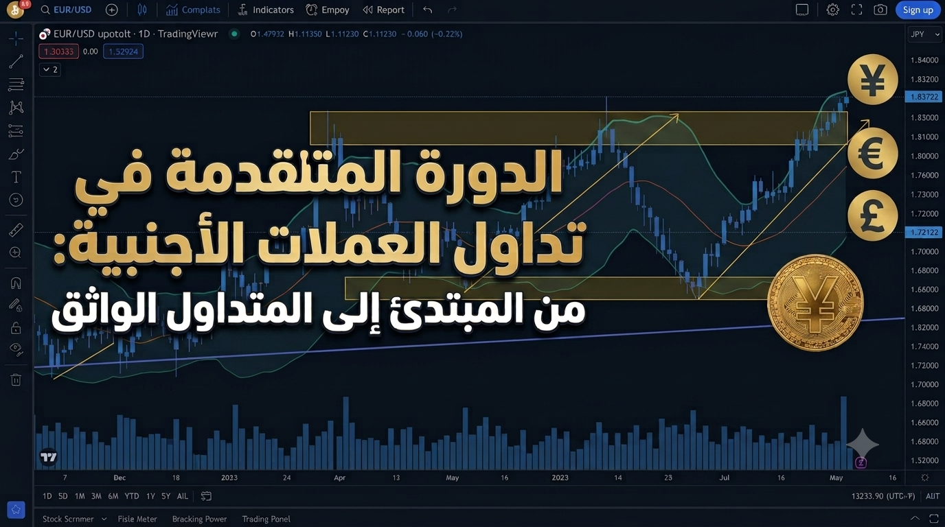 دورة متقدمة في تداول العملات الأجنبية: من المبتدئ إلى المتداول الواثق